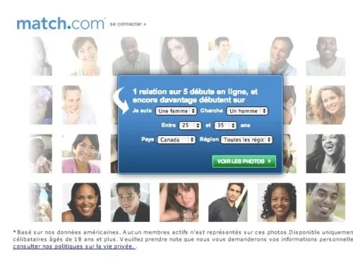Match.com - L'un des plus grands à l'échelle internationale