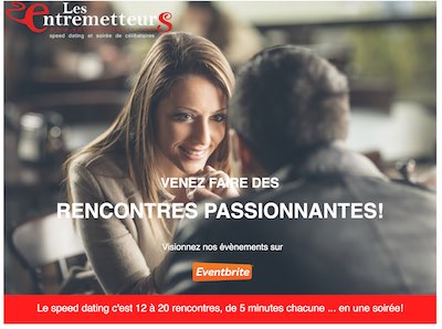 Entremetteurs.com –  Speed dating et évènements pour célibataires branchés