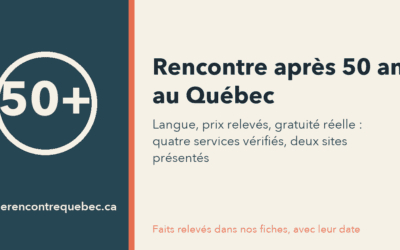 Rencontre après 50 ans au Québec : par quoi commencer