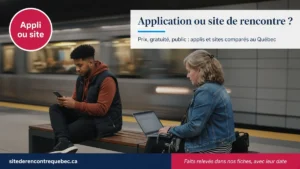 Application ou site de rencontre : lequel choisir au Québec