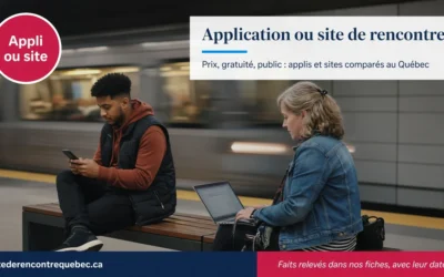Application ou site de rencontre : lequel choisir au Québec