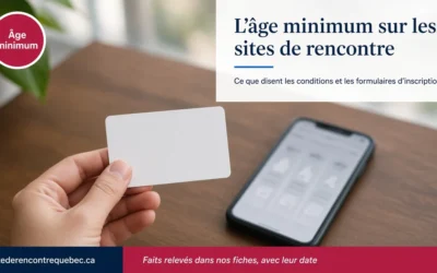Âge minimum : ce que les sites de rencontre exigent vraiment