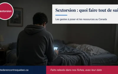 Sextorsion : le scénario, les chiffres canadiens, quoi faire